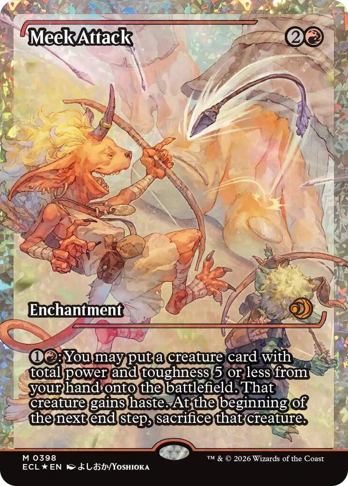Meek Attack (0398) (Showcase) (Fracture Foil) card image