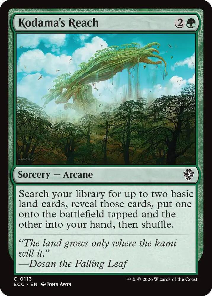 Kodama's Reach card image