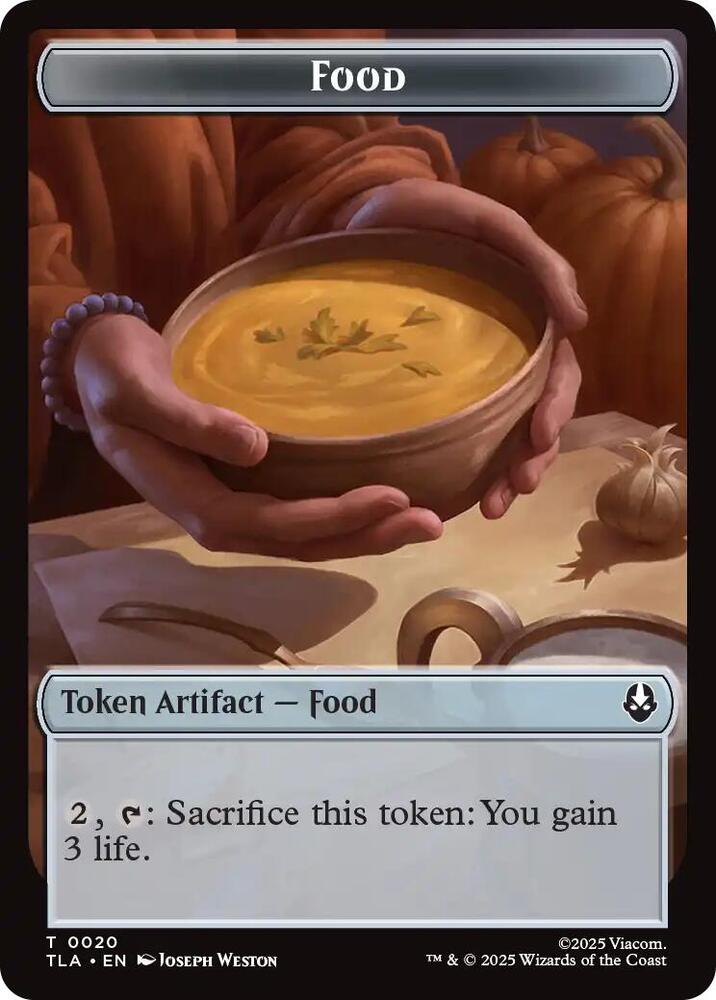 Food (0020) // Ally (0007) Double-Sided Token card image