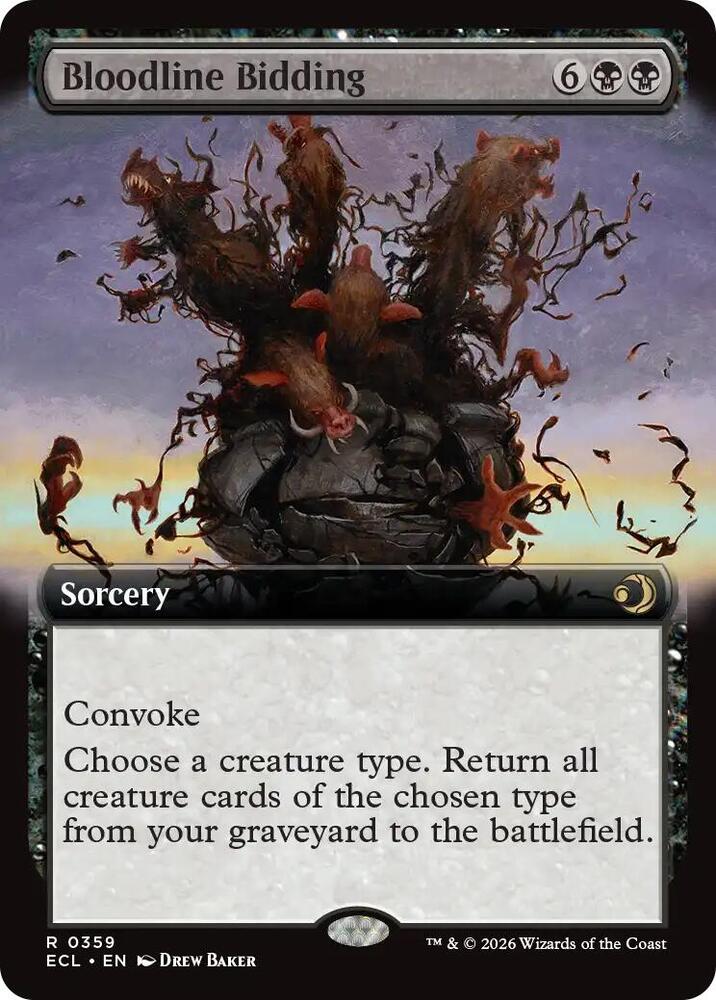 Bloodline Bidding (Extended Art) card image