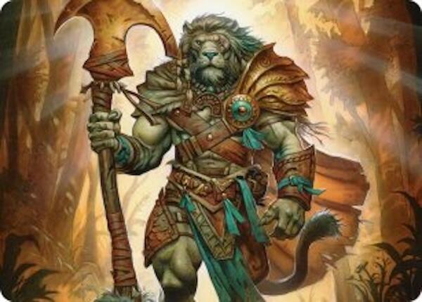 Ajani, Outland Chaperone Art Card card image