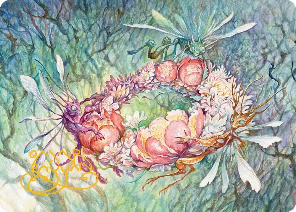 Grave Venerations Art Card (Gold-Stamped Signature) card image