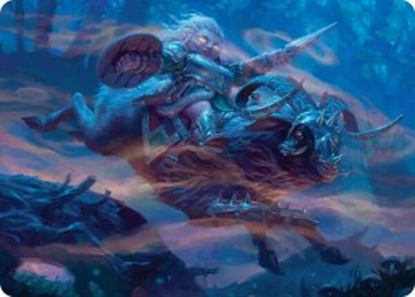 Bristlebane Outrider Art Card card image