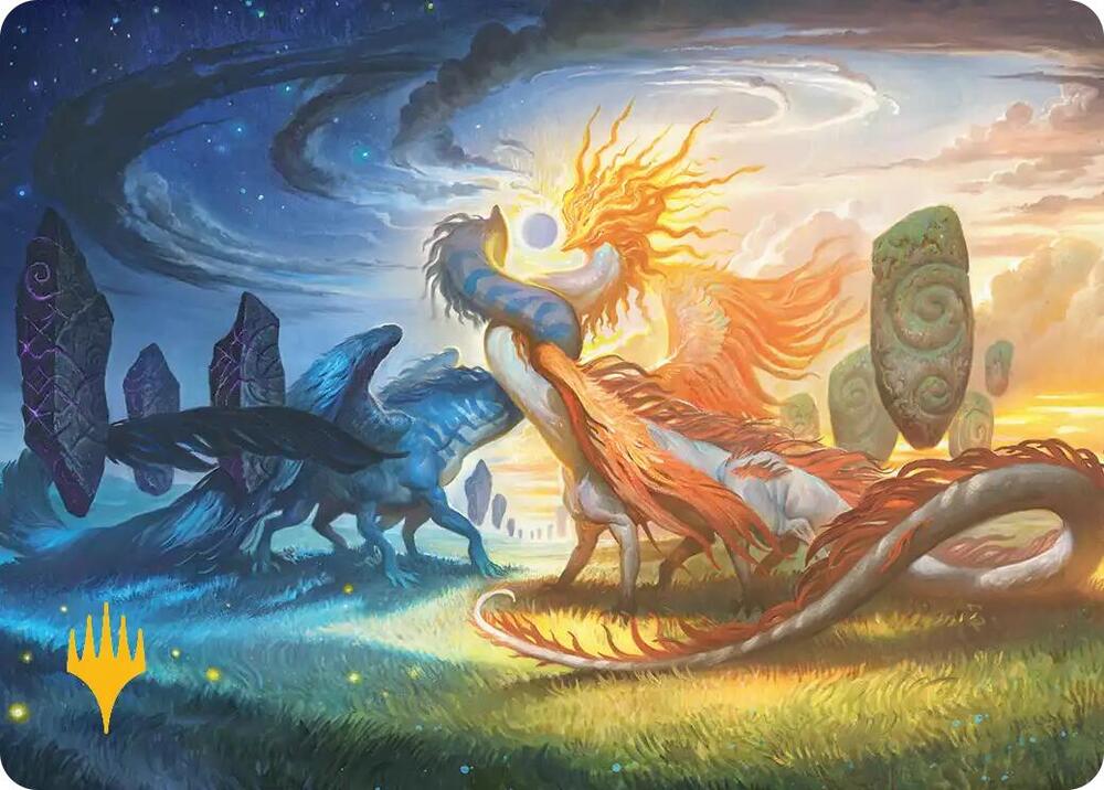Celestial Reunion Art Card (19/54) (Gold-Stamped Planeswalker Symbol) card image