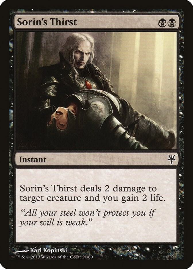 Sorin's Thirst card image