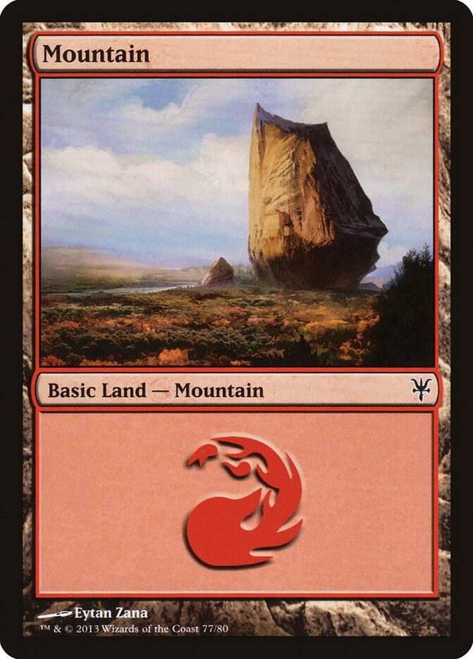 Mountain (77) card image