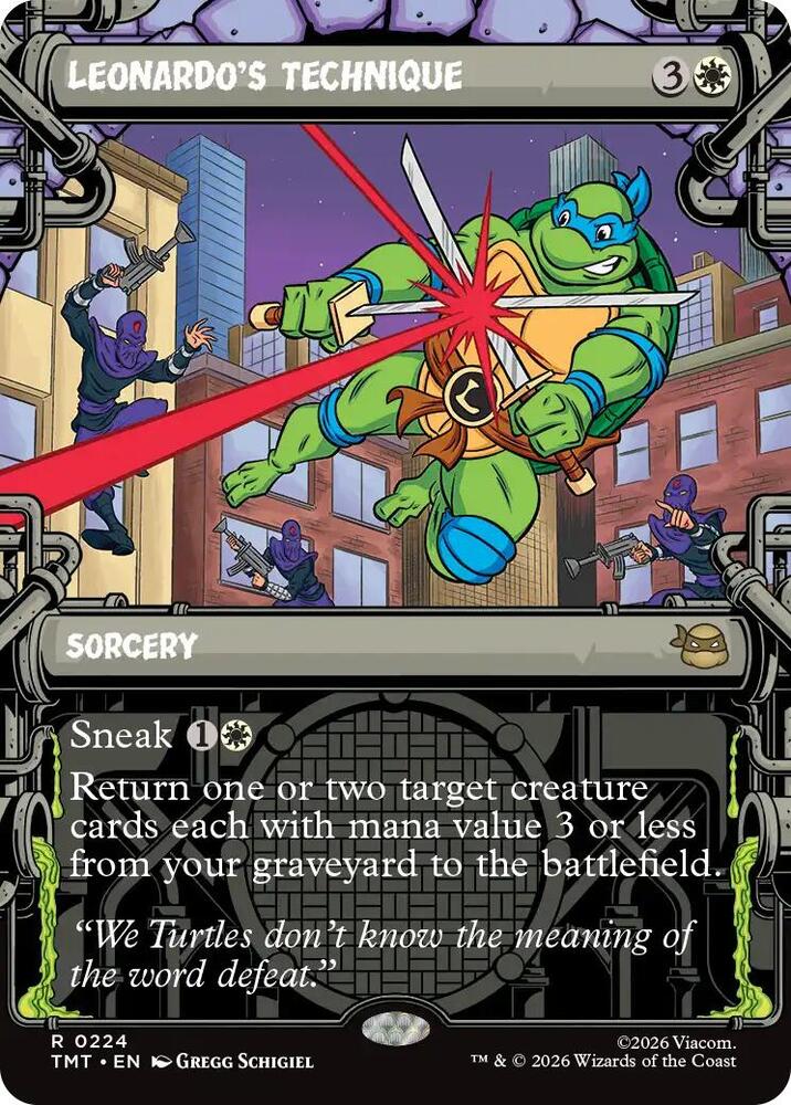 Leonardo's Technique (Showcase) card image