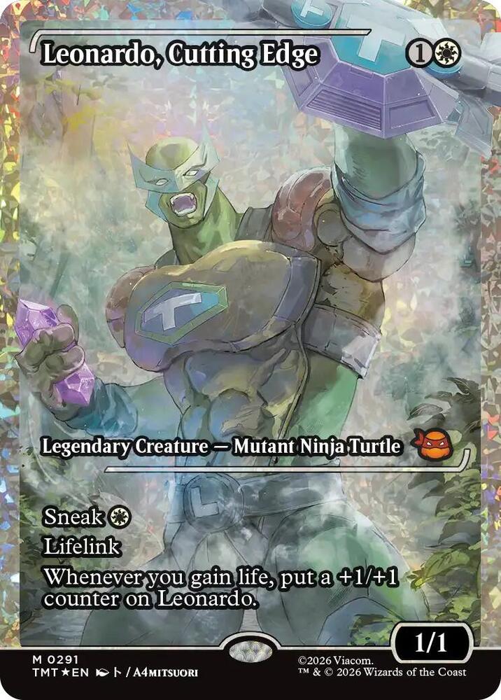 Leonardo, Cutting Edge (Showcase) (Fracture Foil) card image