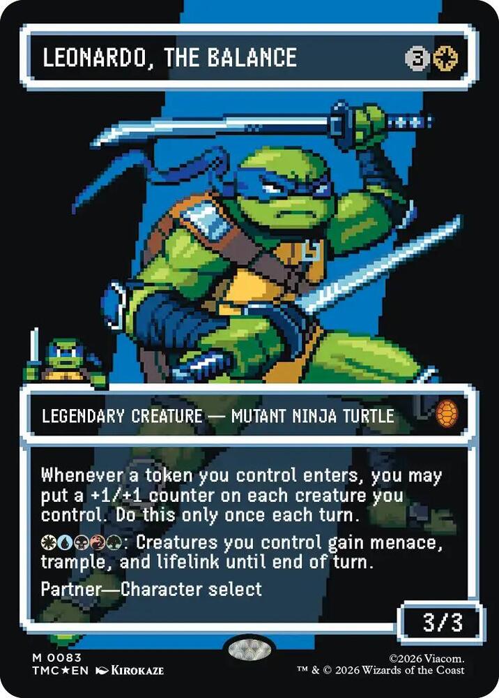 Leonardo, the Balance (0083) (Borderless) (Surge Foil) card image
