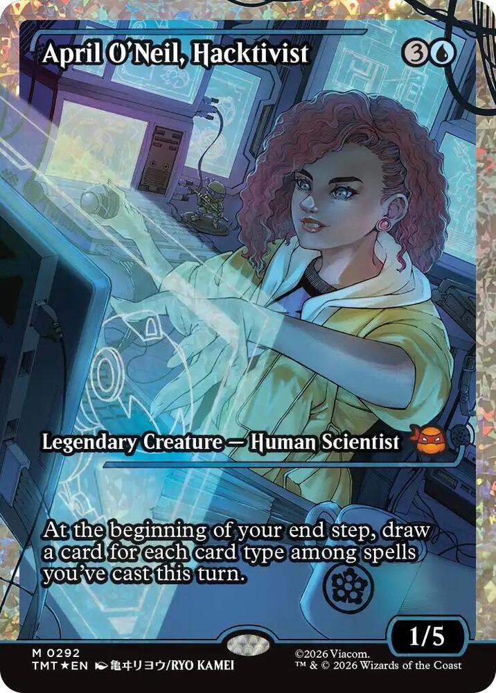 April O'Neil, Hacktivist (0292) (Showcase) (Fracture Foil) card image