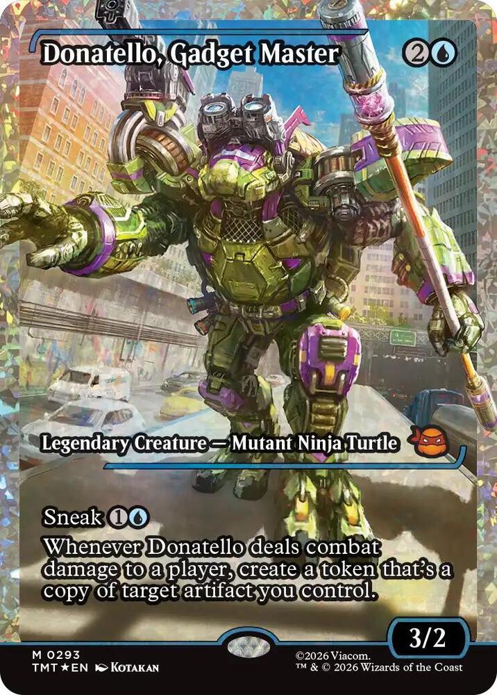 Donatello, Gadget Master (Showcase) (Fracture Foil) card image