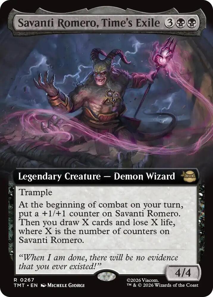 Savanti Romero, Time's Exile (Extended Art) card image