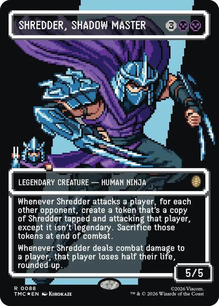 Shredder, Shadow Master (Borderless) (Surge Foil) card image