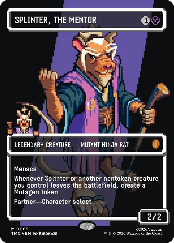 Splinter, the Mentor (0089) (Borderless) (Surge Foil) card image