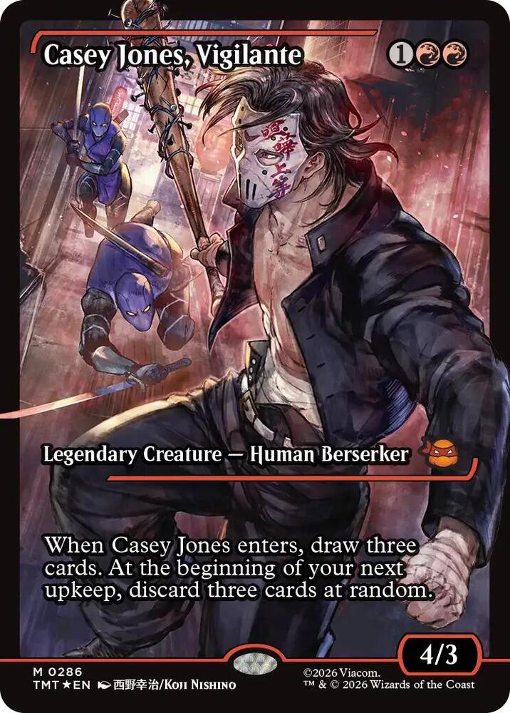 Casey Jones, Vigilante (0286) (Showcase) card image