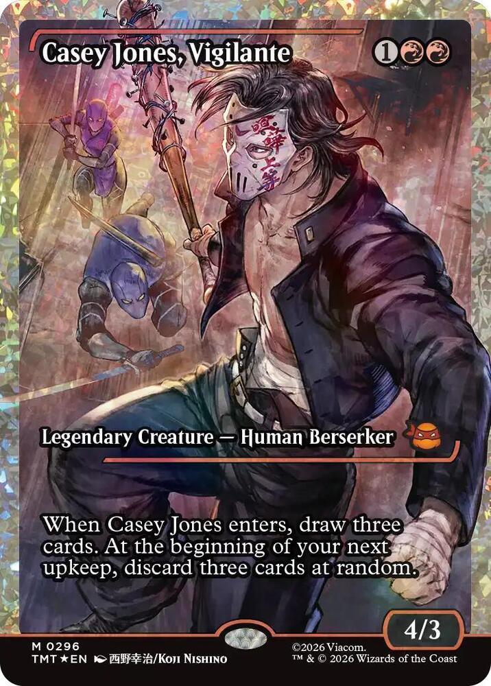 Casey Jones, Vigilante (0296) (Showcase) (Fracture Foil) card image