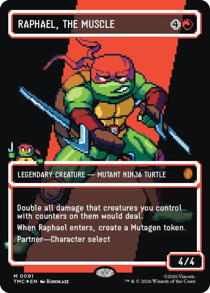 Raphael, the Muscle (0091) (Borderless) (Surge Foil) card image