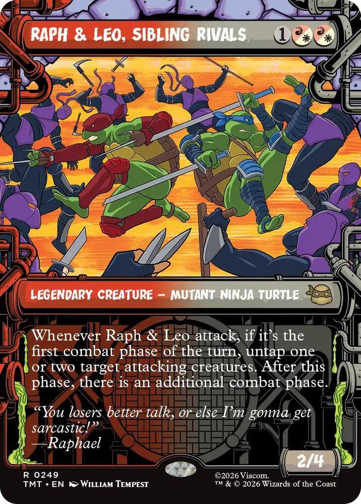 Raph & Leo, Sibling Rivals (Showcase) card image