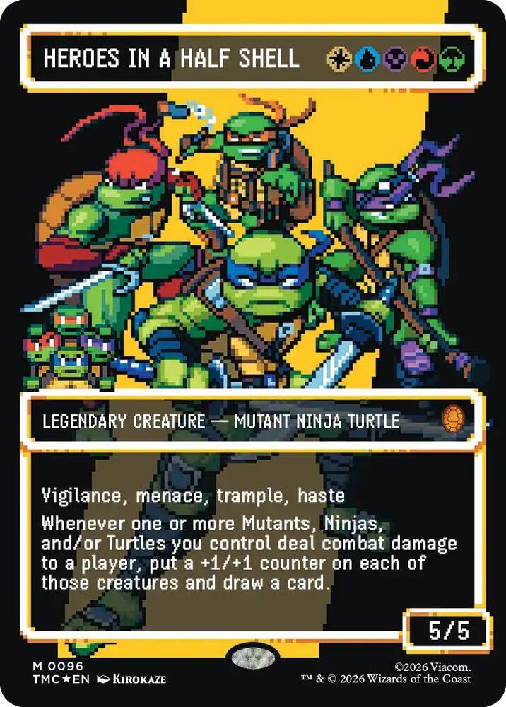 Heroes in a Half Shell (0096) (Borderless) (Surge Foil) card image