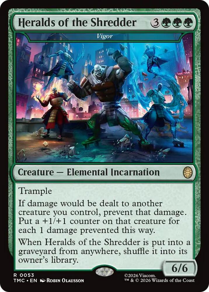 Heralds of the Shredder - Vigor card image