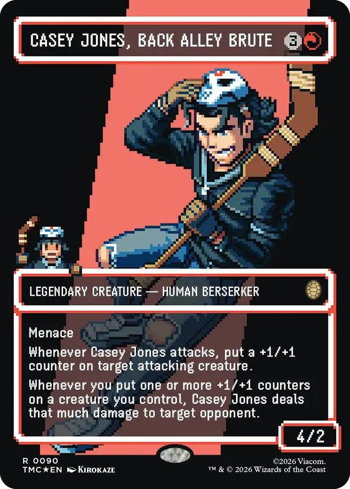 Casey Jones, Back Alley Brute (Borderless) (Surge Foil) card image
