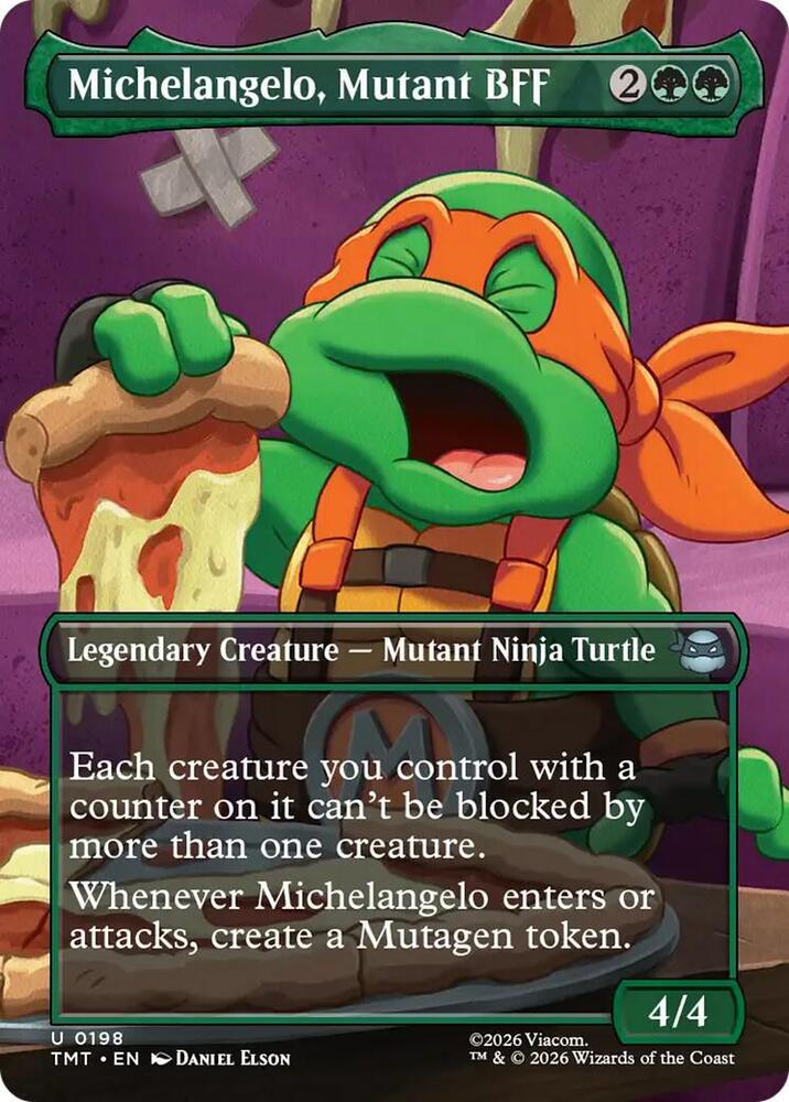 Michelangelo, Mutant BFF (Borderless) card image
