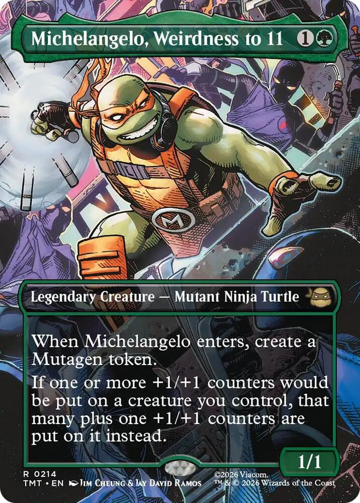 Michelangelo, Weirdness to 11 (Borderless) card image