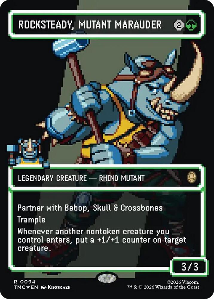 Rocksteady, Mutant Marauder (Borderless) (Surge Foil) card image