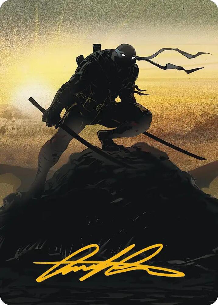 Leonardo, Sewer Samurai Art Card (20/54) (Gold-Stamped Signature) card image