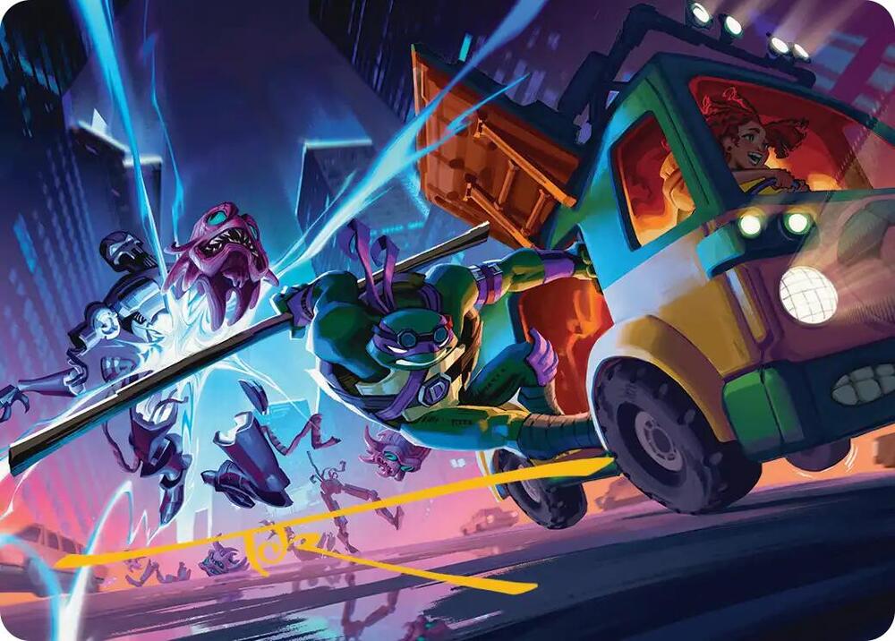 Donatello, Rad Scientist Art Card (Gold-Stamped Signature) card image