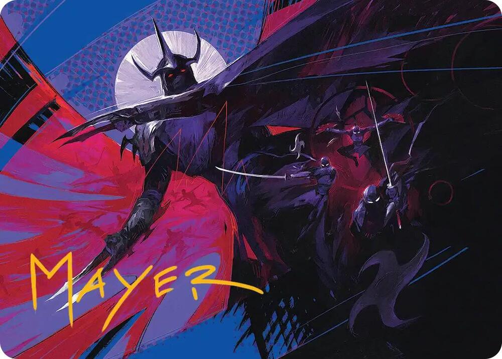 Shredder's Technique Art Card (Gold-Stamped Signature) card image