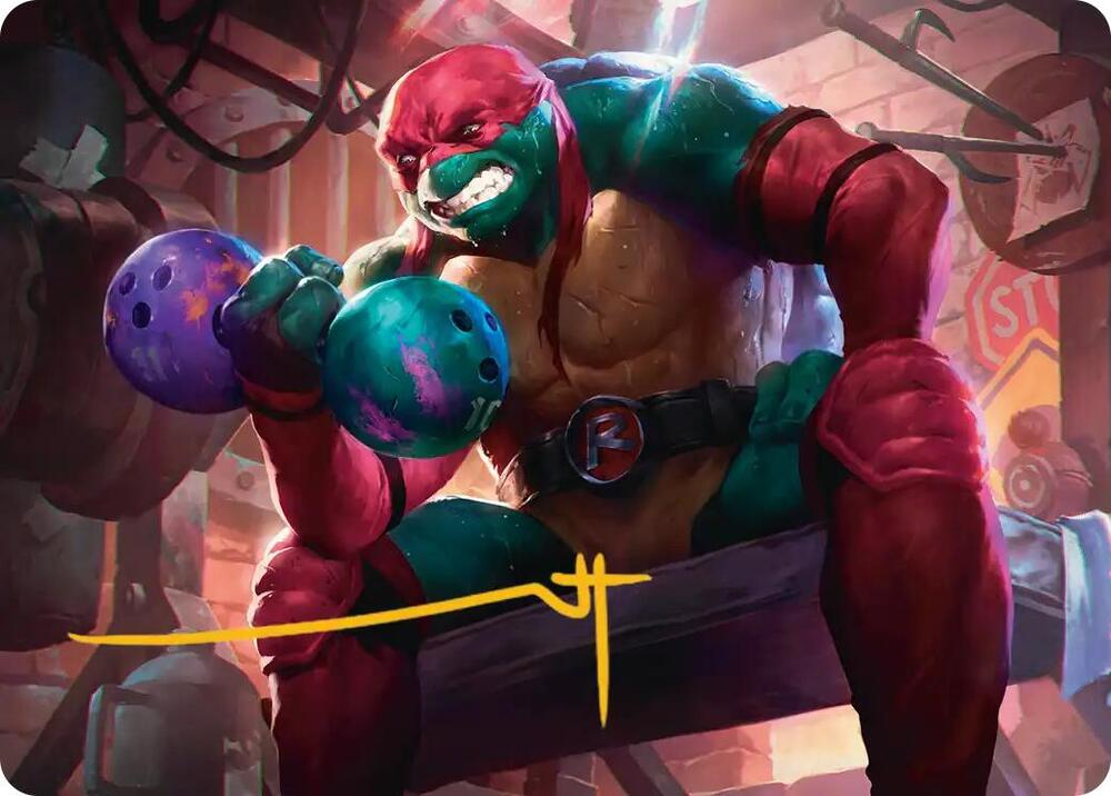 Raphael, Tough Turtle Art Card (Gold-Stamped Signature) card image