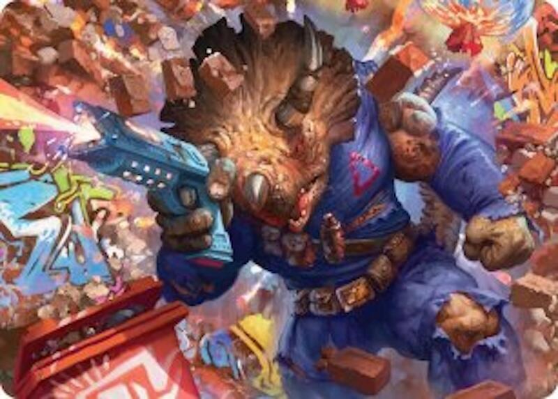Zog, Triceraton Castaway Art Card card image
