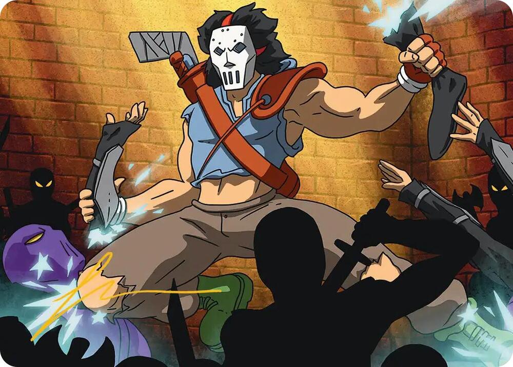 Casey Jones, Vigilante Art Card (Gold-Stamped Signature) card image