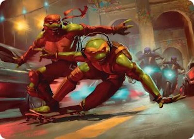 Raph & Mikey, Troublemakers Art Card card image