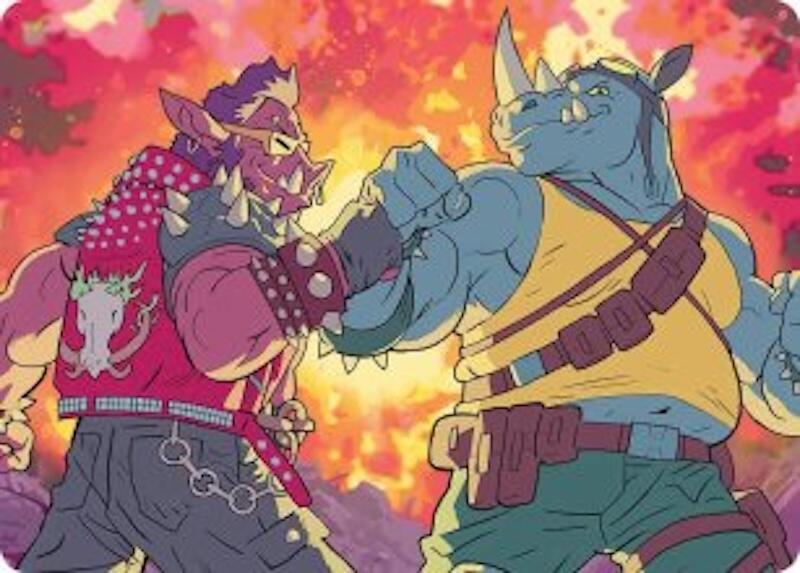 Bebop & Rocksteady Art Card card image