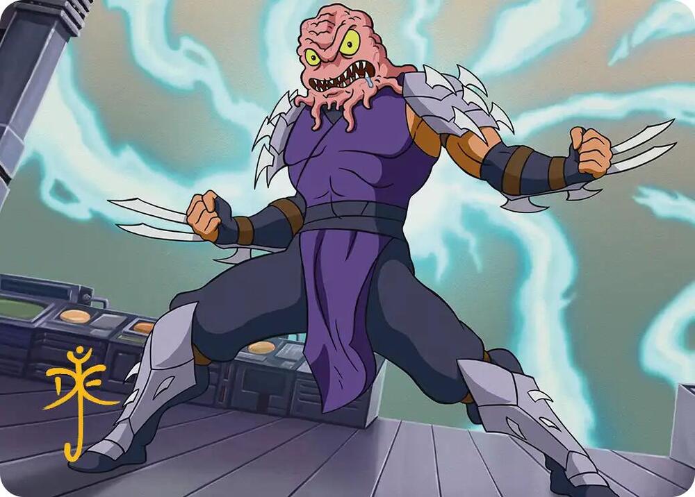 Krang & Shredder Art Card (Gold-Stamped Signature) card image