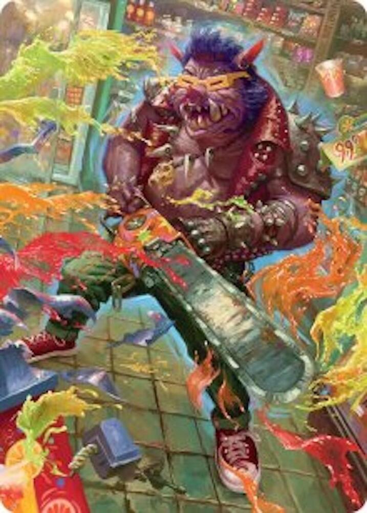 Bebop, Porcine Punk Art Card card image