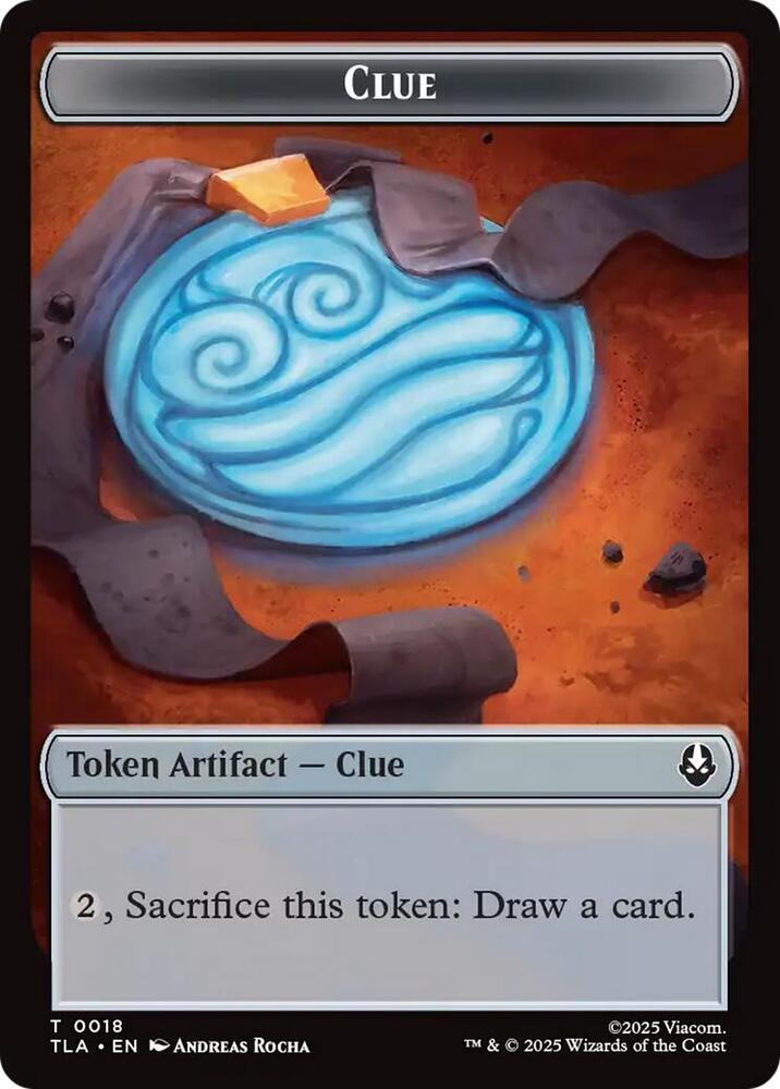 Clue (0018) // Food (0021) Double-Sided Tokens card image