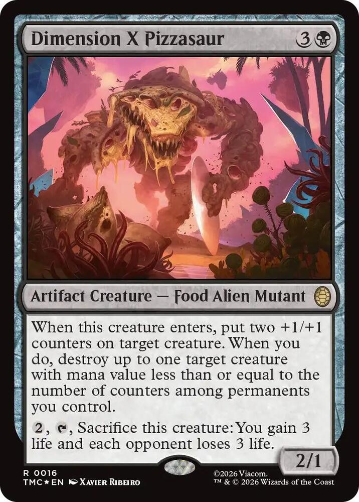 Dimension X Pizzasaur (Surge Foil) card image