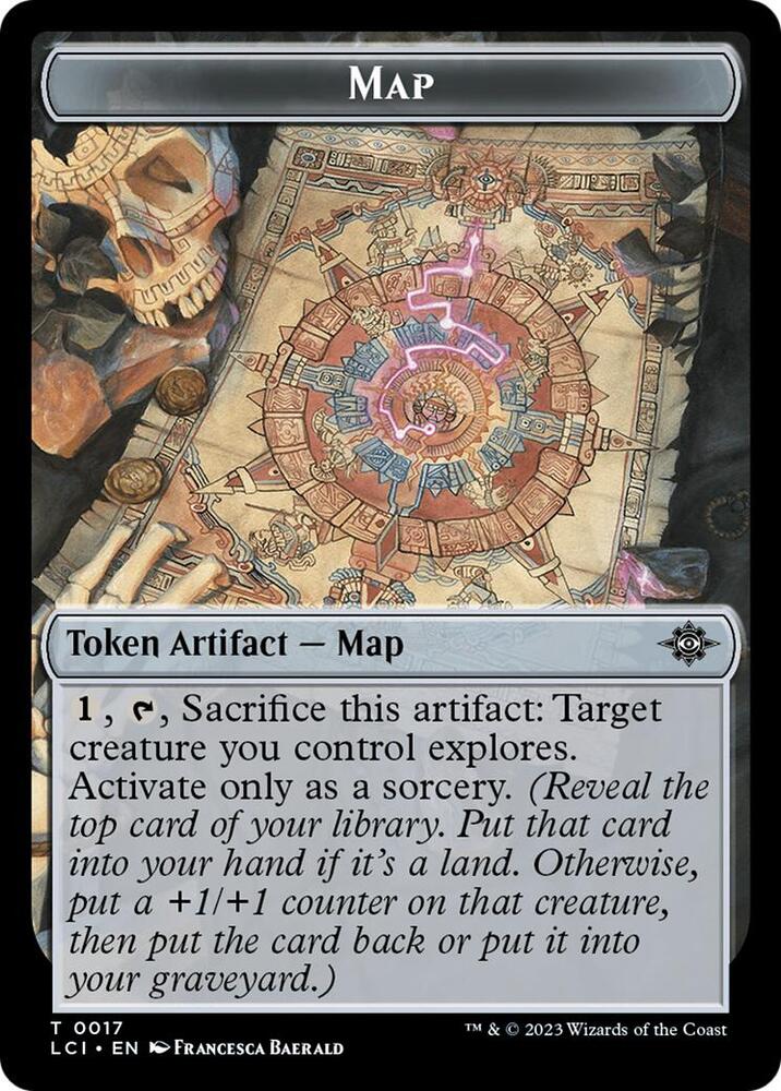 Treasure (0018) // Map Double-Sided Token card image
