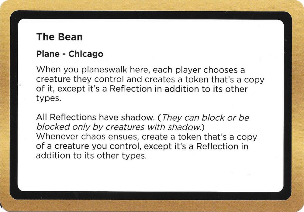 The Bean (Black Lotus Unknown Planechase) card image