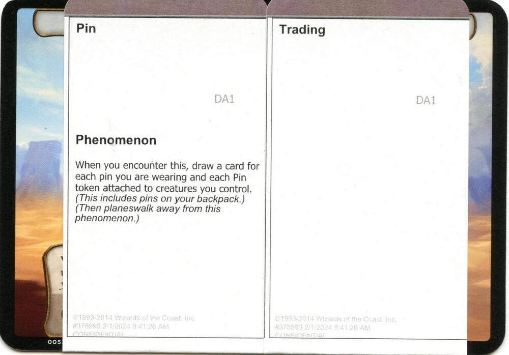 Pin Trading (Black Lotus Unknown Planechase) card image