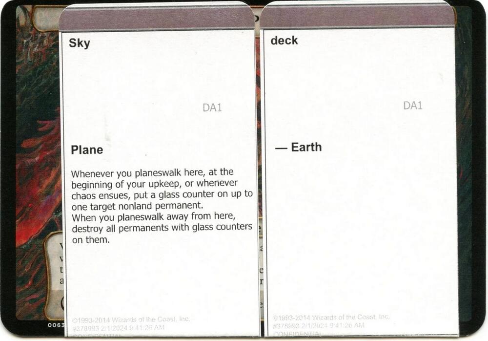 Sky Deck (Black Lotus Unknown Planechase) card image