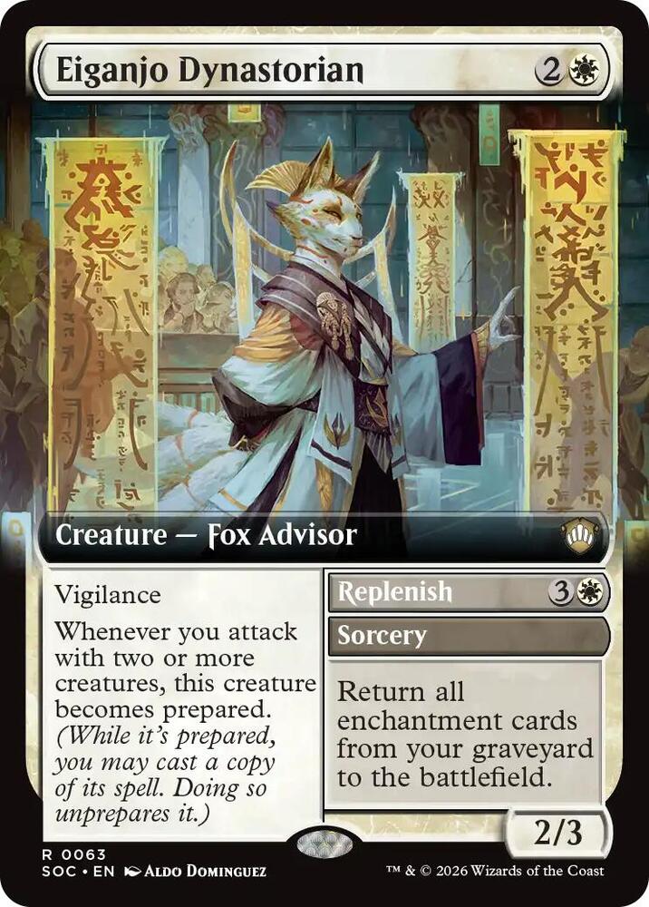 Eiganjo Dynastorian (Extended Art) card image