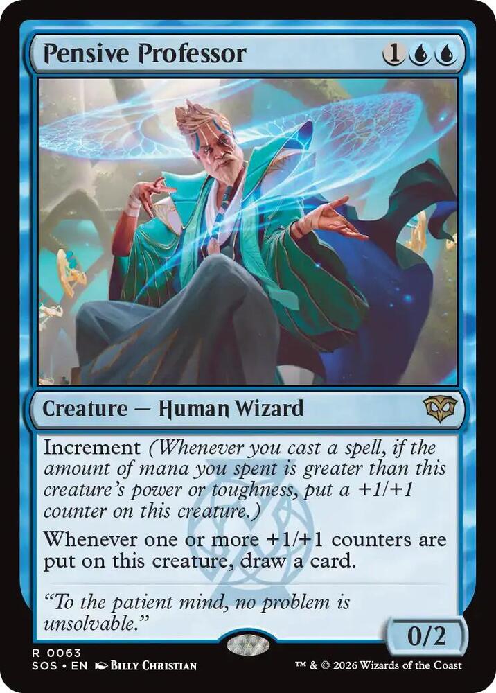Pensive Professor card image
