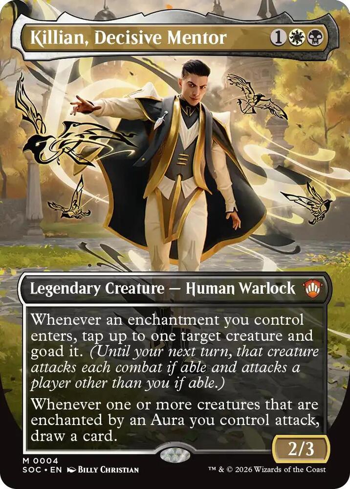 Killian, Decisive Mentor (Borderless) card image