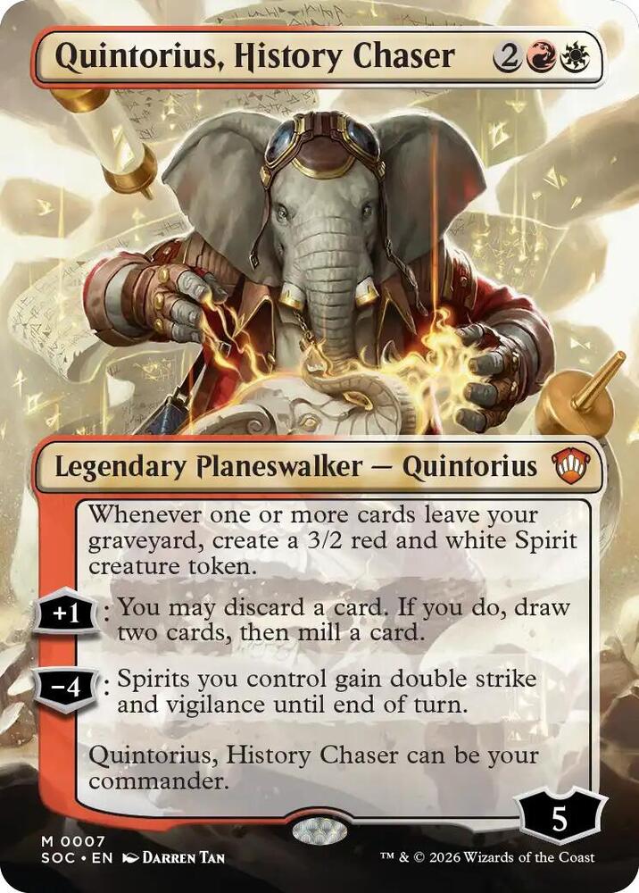 Quintorius, History Chaser (Borderless) card image