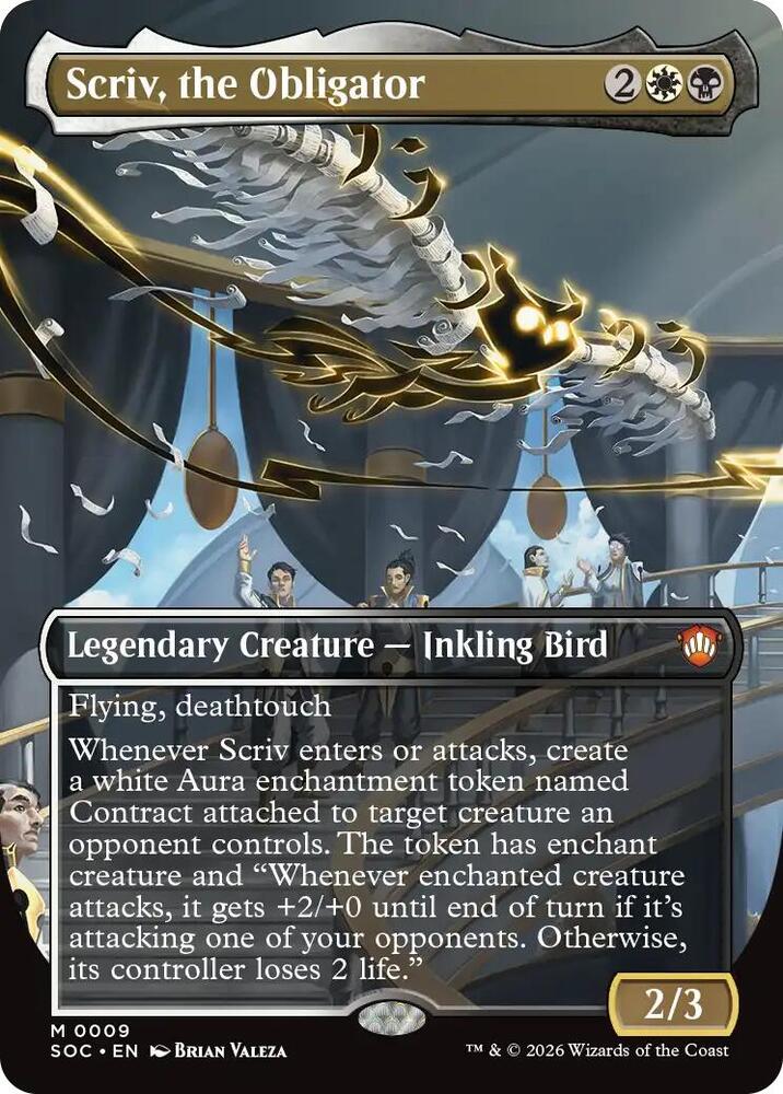 Scriv, the Obligator (Borderless) card image
