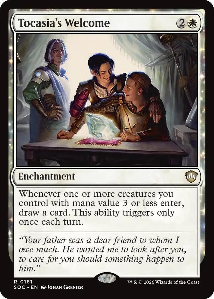 Tocasia's Welcome card image